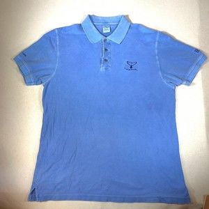 Wyland crazy shirt Hawaii polo whale tail dyed water life vintage